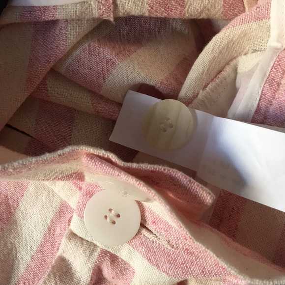 NWOT Linen Striped Shorts XS - Picture 4 of 5